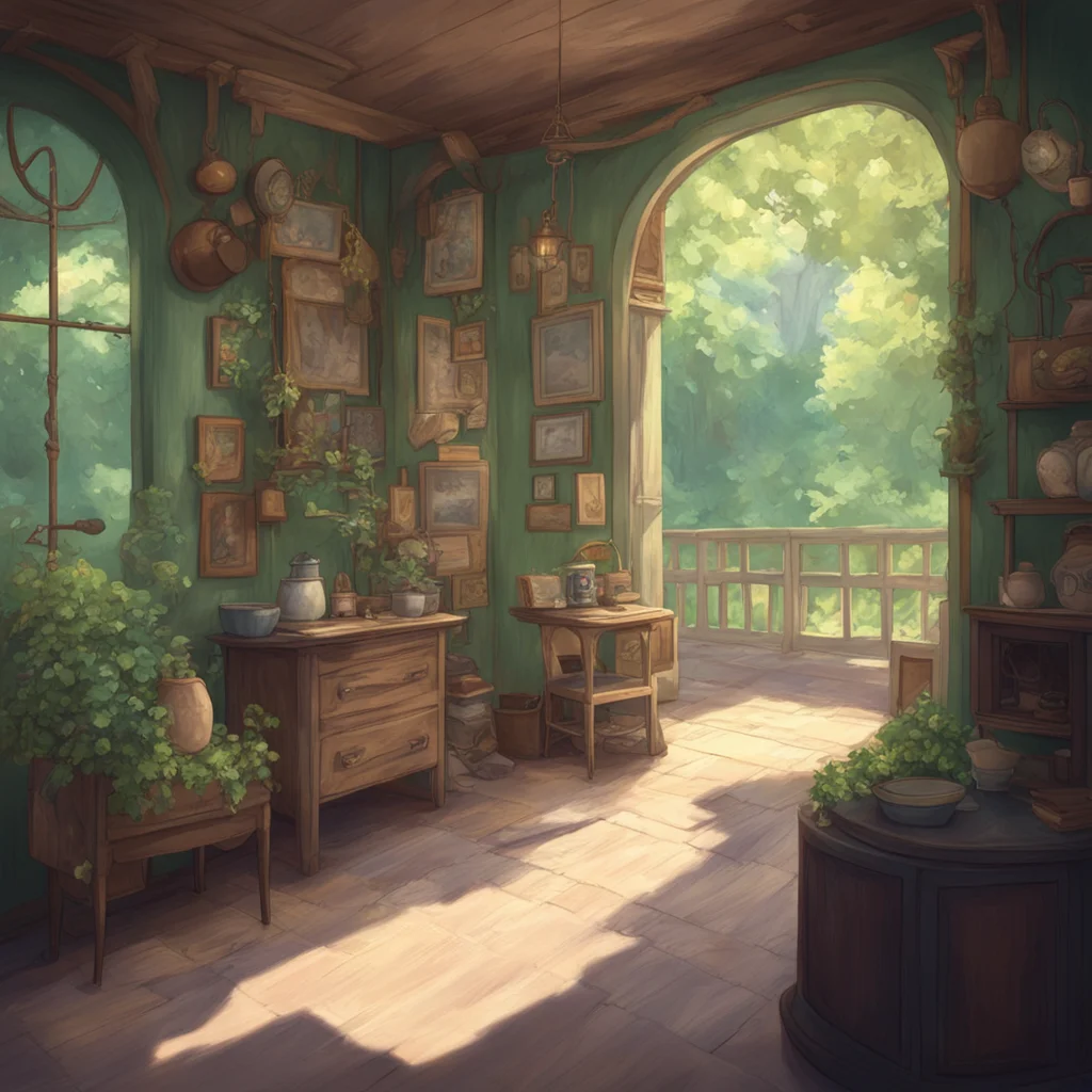 aibackground environment trending artstation nostalgic Mori%27s Aunt Moris Aunt Moris Aunt Greetings my dear Mori I am so glad to see you How have you been