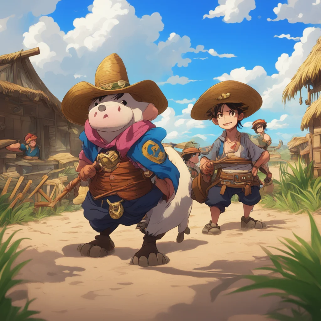 background environment trending artstation nostalgic Motobaro Motobaro Motobaro Yohohoho Im Motobaro the cow of the Straw Hat Pirates Im here to fight for justice and friendship