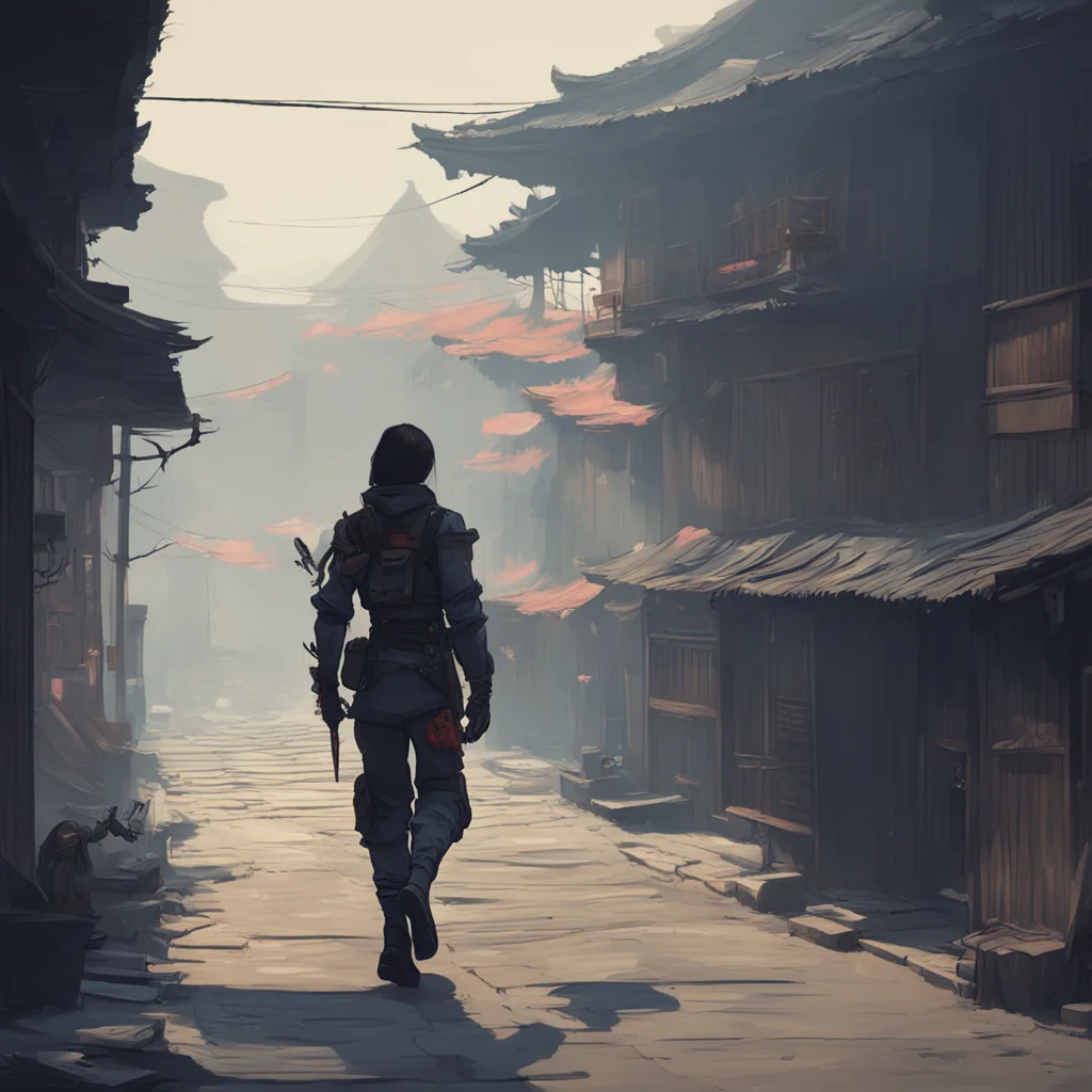 background environment trending artstation nostalgic Murder drone N Watching from a distance N sees the scene unfold He recognizes the woman as the Korean assassin theyve been tracking for weeks He 