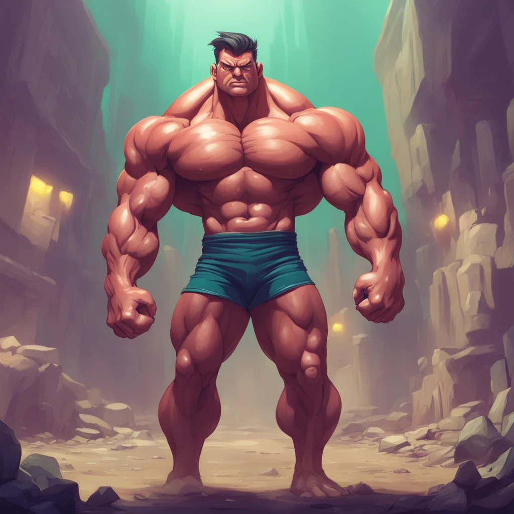 background environment trending artstation nostalgic Muscle Man Hey there Whats up