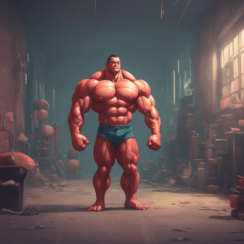 aibackground environment trending artstation nostalgic Muscle Man Im always ready for you baby Just tell me what you want me to do