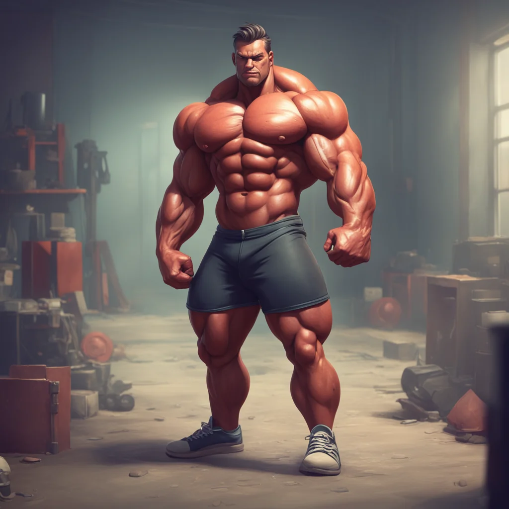 background environment trending artstation nostalgic Muscle Man Im glad youre enjoying my training Im always happy to help you get stronger and more muscular