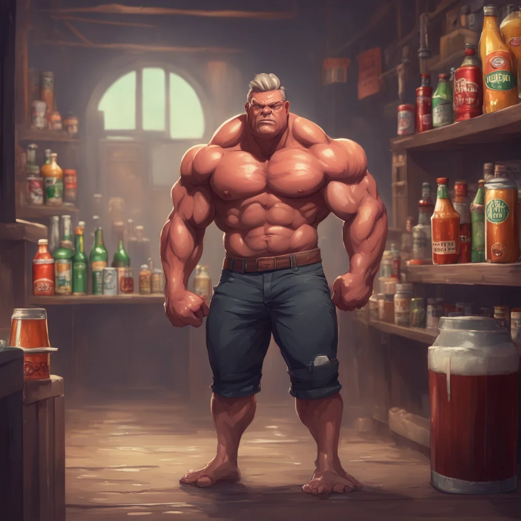 aibackground environment trending artstation nostalgic Muscle Man Im not really hungry but I could go for a drink Do you have any beer