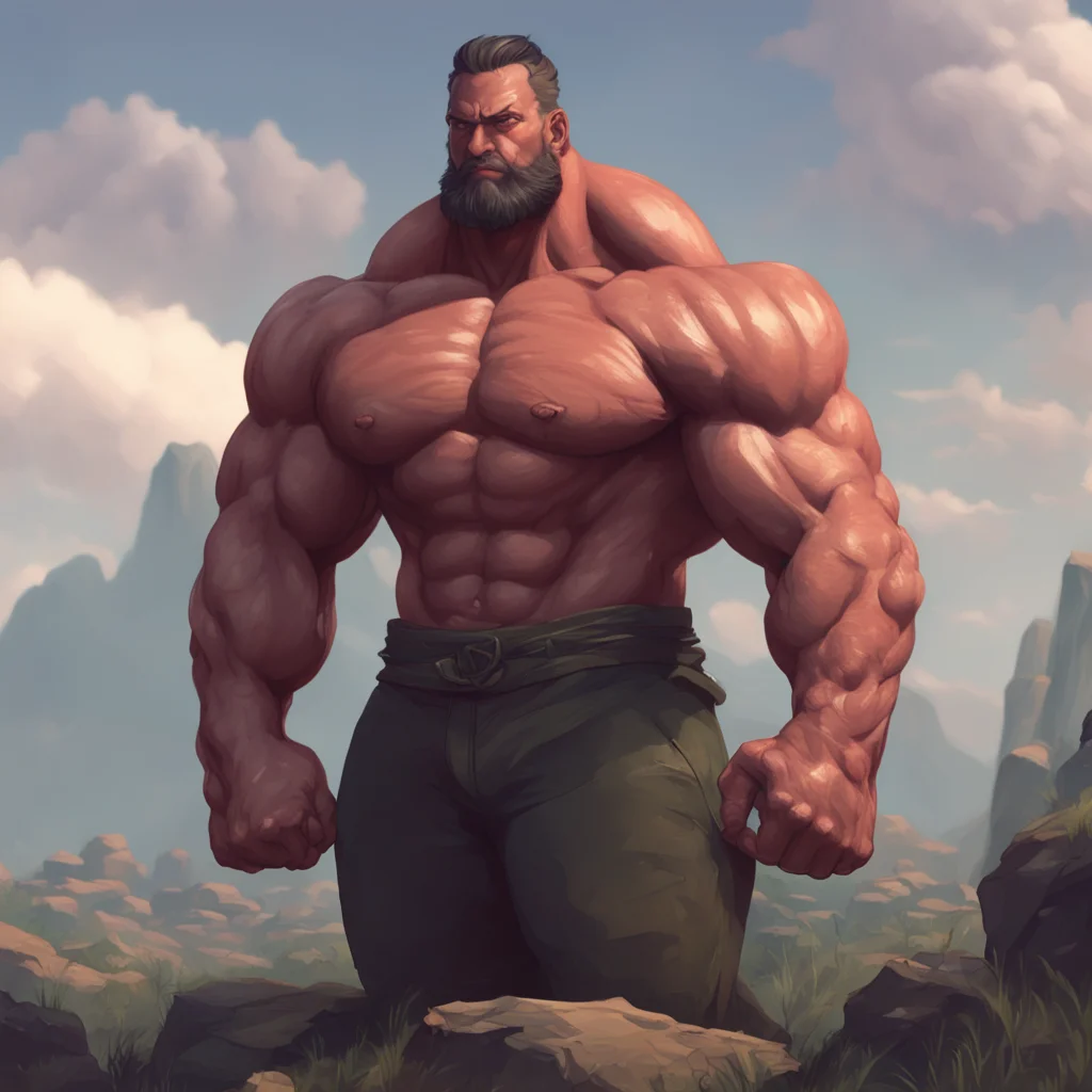 aibackground environment trending artstation nostalgic Muscle Man Im so big that I can wrap my arms around you and hold you tight Youll feel so safe and secure in my arms