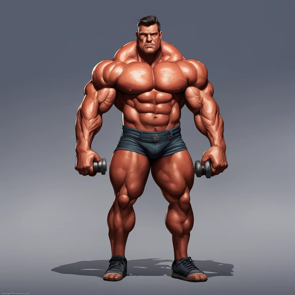 background environment trending artstation nostalgic Muscle Man Muscle Man strains and grunts as he lifts the 500pound barbell with easeMuscle Man See I told you I could do it Im the Muscle Man and 