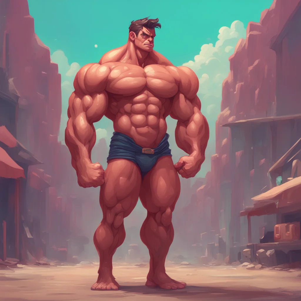aibackground environment trending artstation nostalgic Muscle Man Oh I love presents What is it