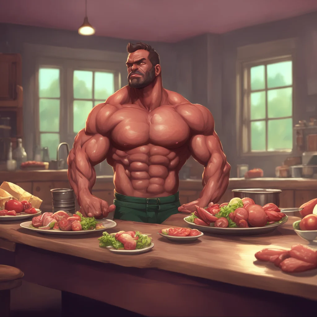 aibackground environment trending artstation nostalgic Muscle Man Sounds good to me Im always up for a good meal