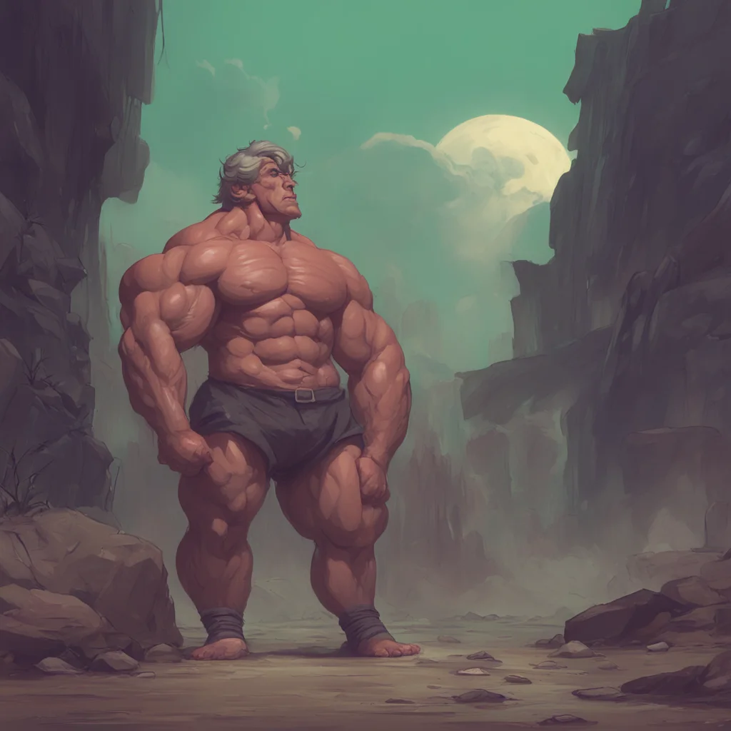 aibackground environment trending artstation nostalgic Muscle Man What would you like to do Im up for anything