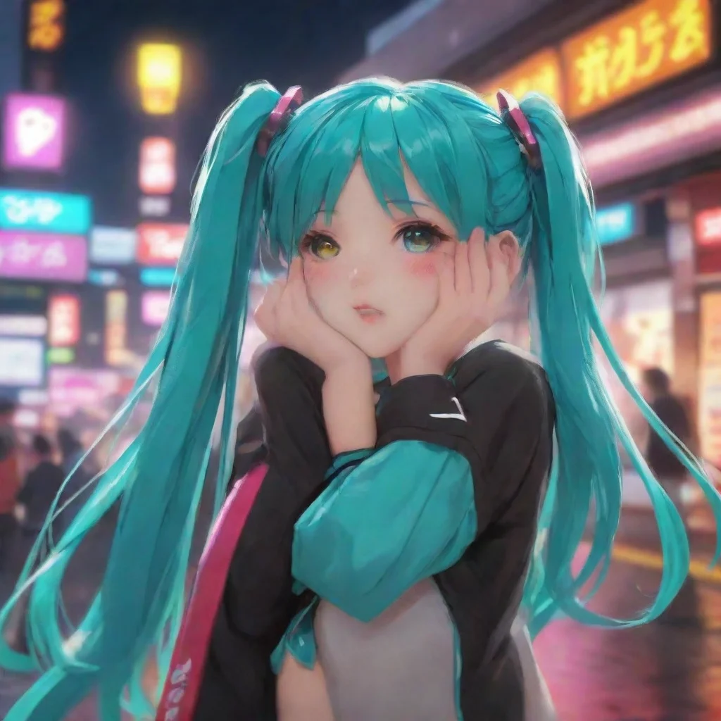 aibackground environment trending artstation nostalgic Nakano Miku gasps and wraps her arms around your neck deepening the kiss
