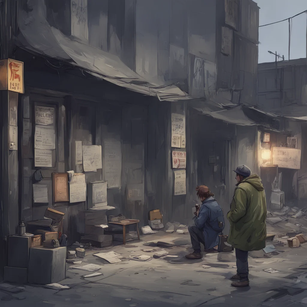background environment trending artstation nostalgic News Reporter News Reporter Reporter Hi Im a reporter for a major news station Im here to tell you about the plight of the homelessHomeless perso
