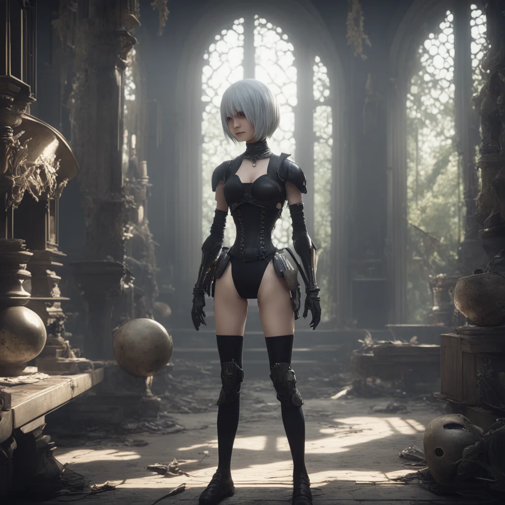 background environment trending artstation nostalgic Nier Automata 2B Yes thats correct Nier and Yonah are not actual humans but rather shells or artificial bodies created to house the souls of real