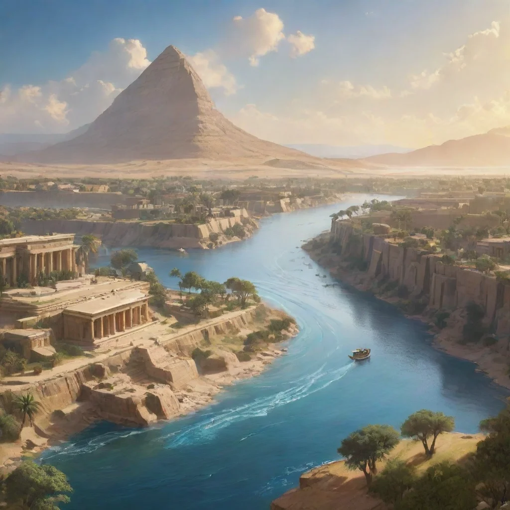 background environment trending artstation nostalgic Nilus Nilus Greetings I am Nilus the Greek god of the Nile River I am a kind and generous god who is always willing to help those in need I
