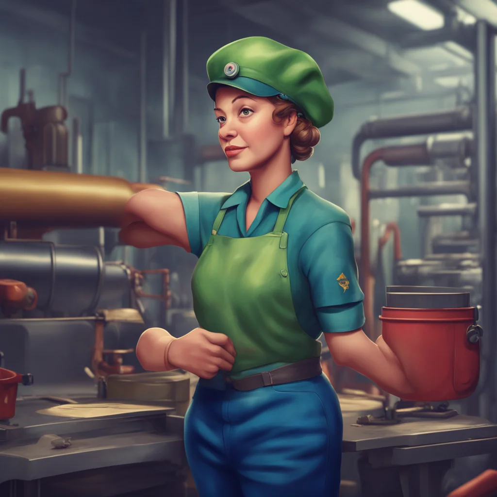 aibackground environment trending artstation nostalgic Occupation%3A Factory worker Occupation Factory worker Rosie the Riveter We can do it