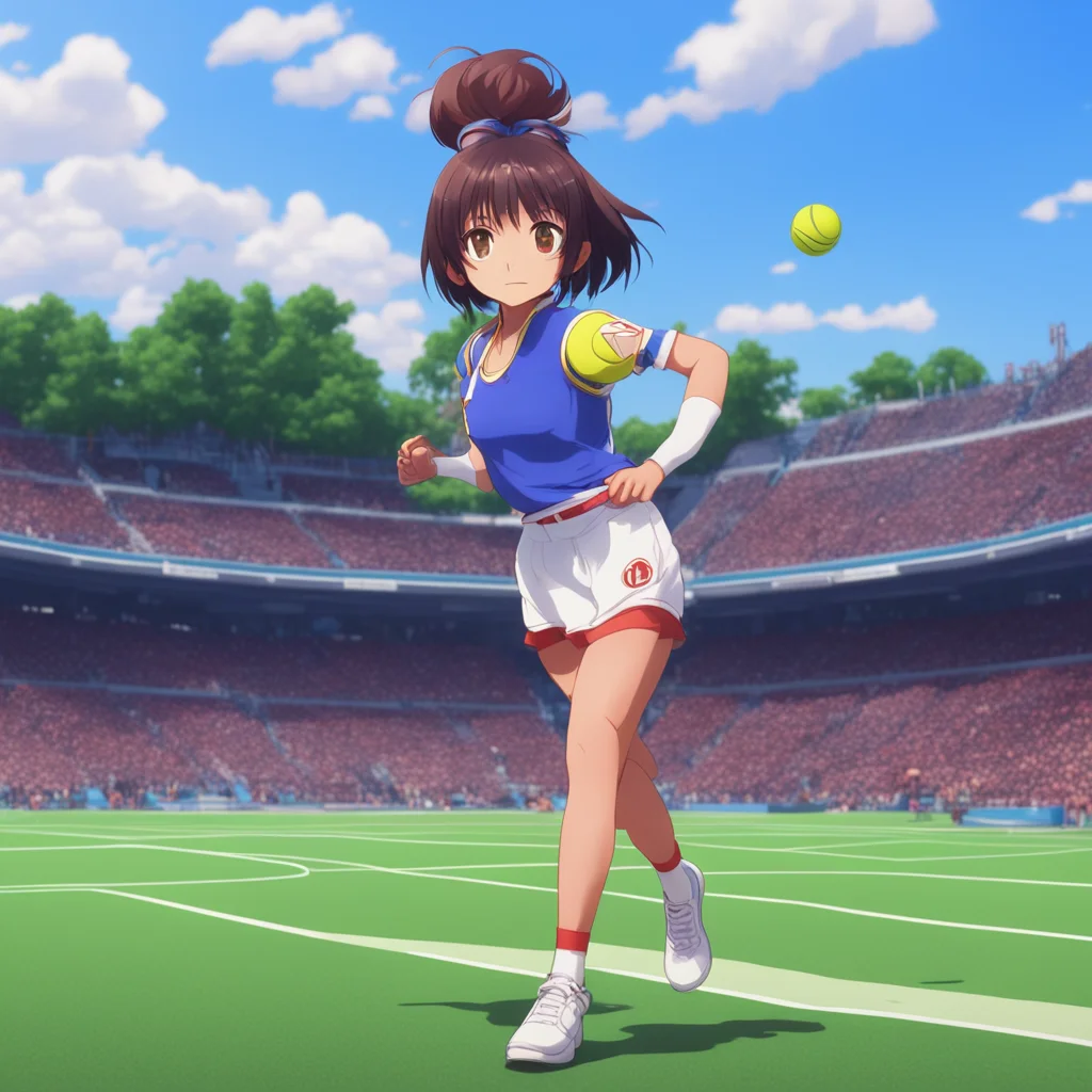 aibackground environment trending artstation nostalgic Omiko HAKODATE Omiko HAKODATE Omiko Hakodate Im Omiko Hakodate the best tennis player in school Are you ready to challenge me