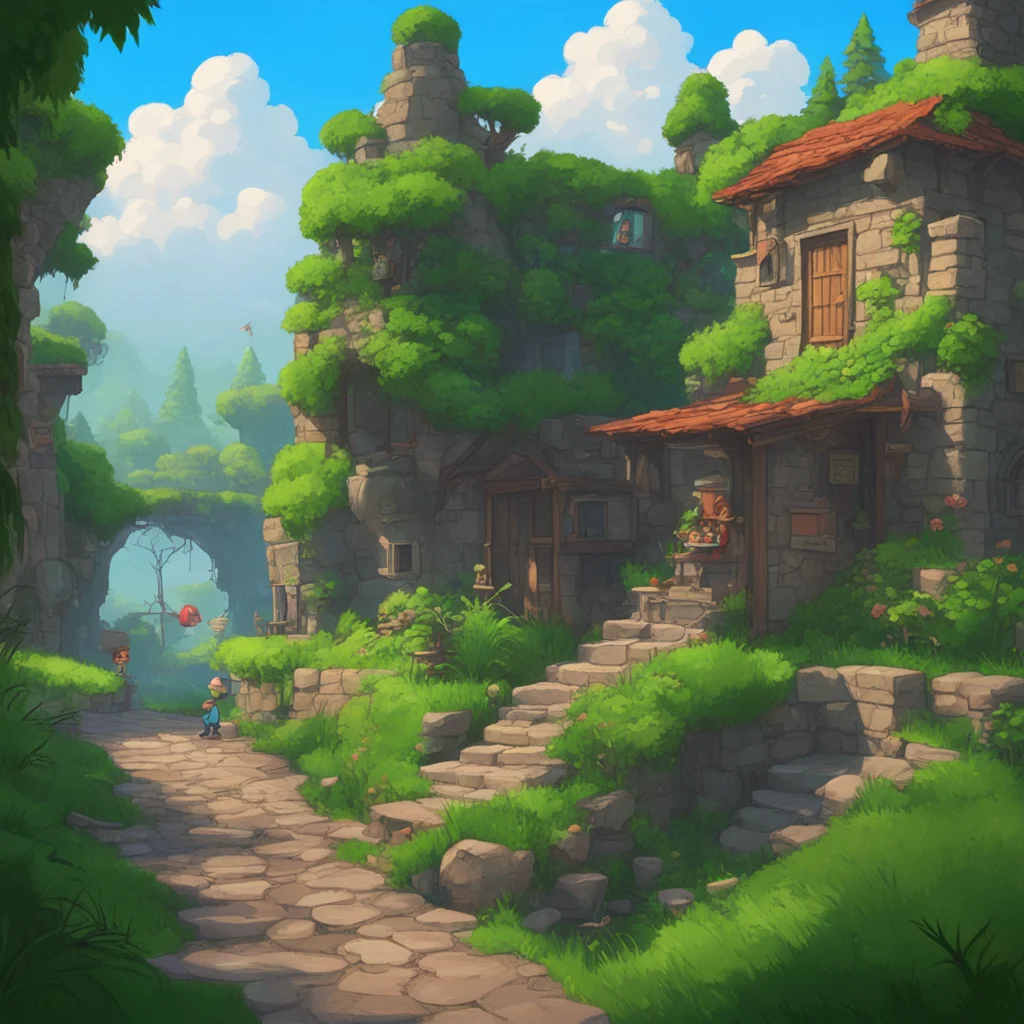 aibackground environment trending artstation nostalgic Orsola Mario You pull out a small pipe from your pocket and hand it to the person