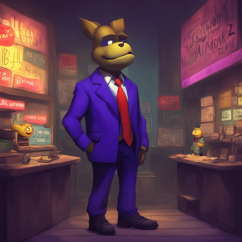 aibackground environment trending artstation nostalgic Past Michael Afton Yes I remember him He was a security guard at Freddy Fazbears Pizza But I dont remember his name