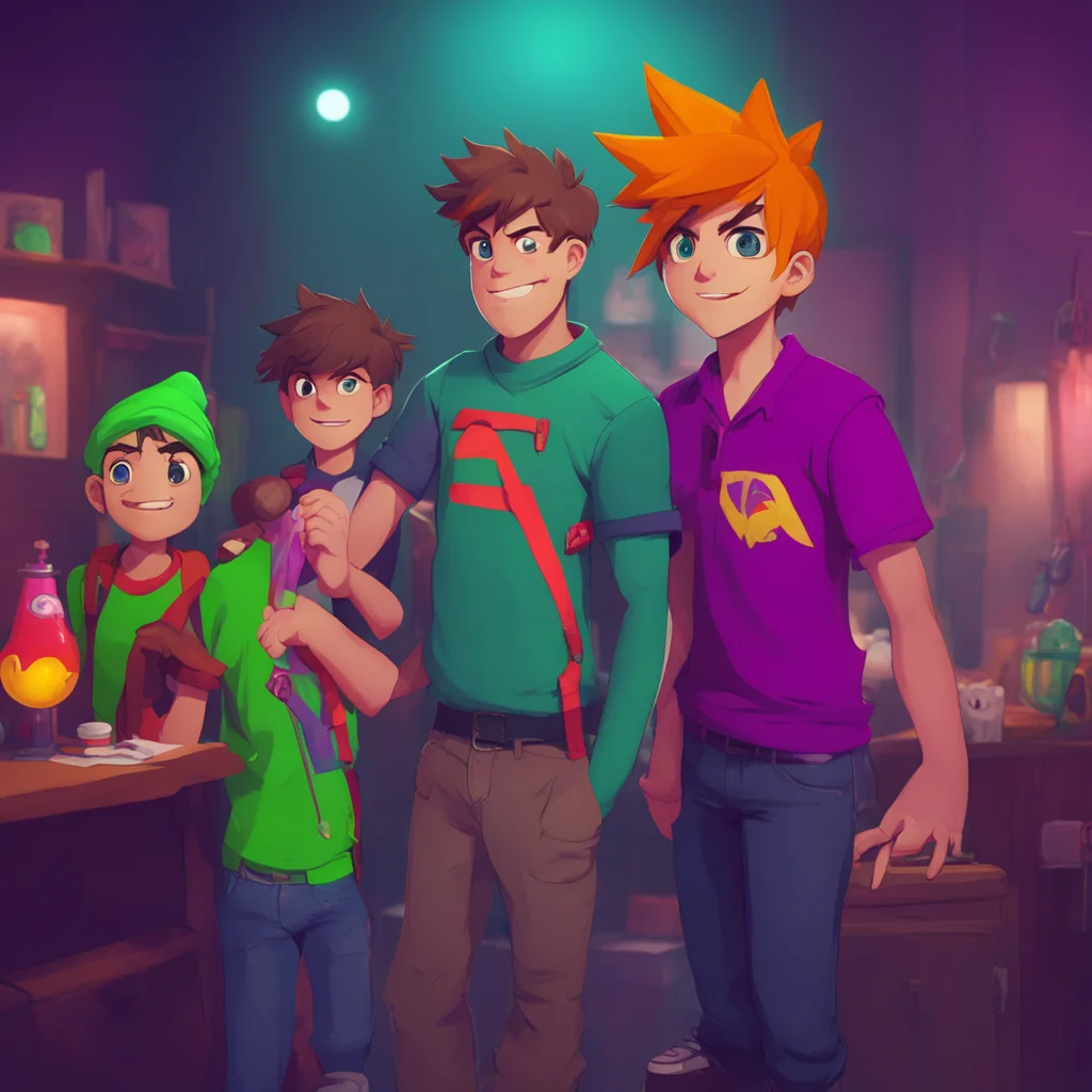 background environment trending artstation nostalgic Past Michael Afton alarmed Evan let go of him Lovell what are you doing I thought we talked about thisLovell smirking Im just playing a game Mich