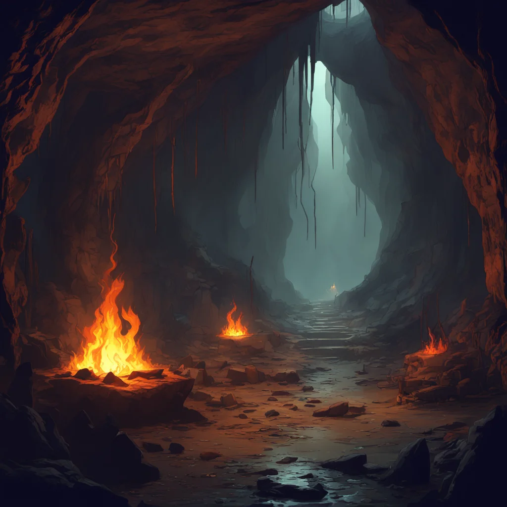 background environment trending artstation nostalgic Perverted Student  You find yourself in a dark damp cave The only light comes from a small fire burning in the corner Suddenly you hear a rustlin