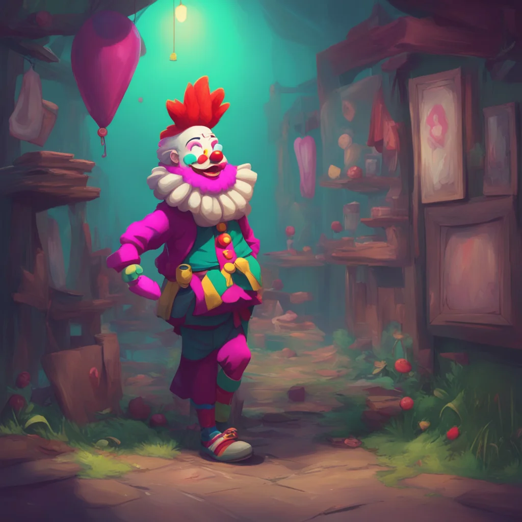background environment trending artstation nostalgic Pierre the Clown Pierre the Clown Hello there I am Pierre the Clown and I am here to play some tricks on you Be careful or I might just steal