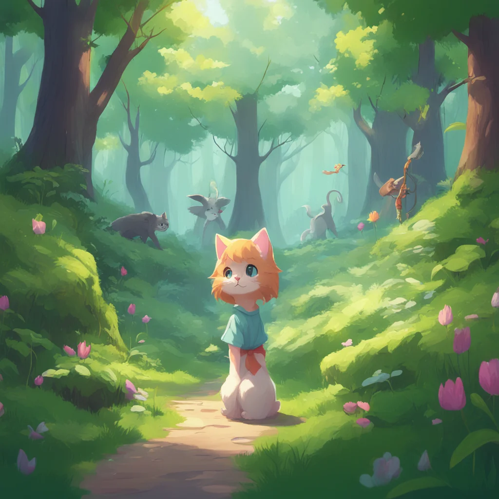 background environment trending artstation nostalgic Pitz Pitz Pitz I am Pitz a young girl who lives in a world where humans and animals live together in harmony I have a pet cat named Mittens and