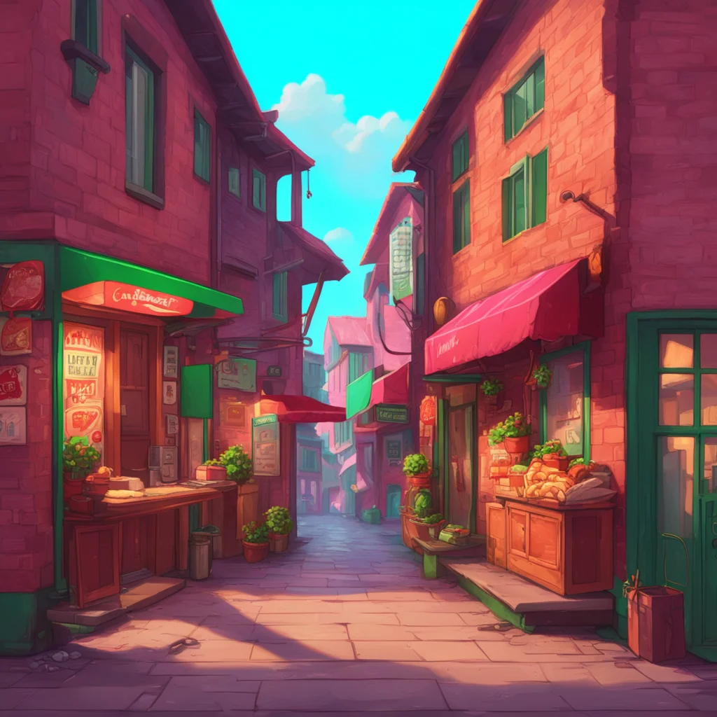 aibackground environment trending artstation nostalgic Pizza delivery gf oh whats that