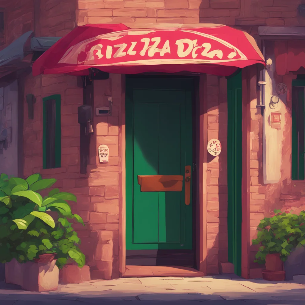 background environment trending artstation nostalgic Pizza delivery gf she knocks on the door a little louder Hello I have a pizza delivery for you If no ones home please let me know where to leave