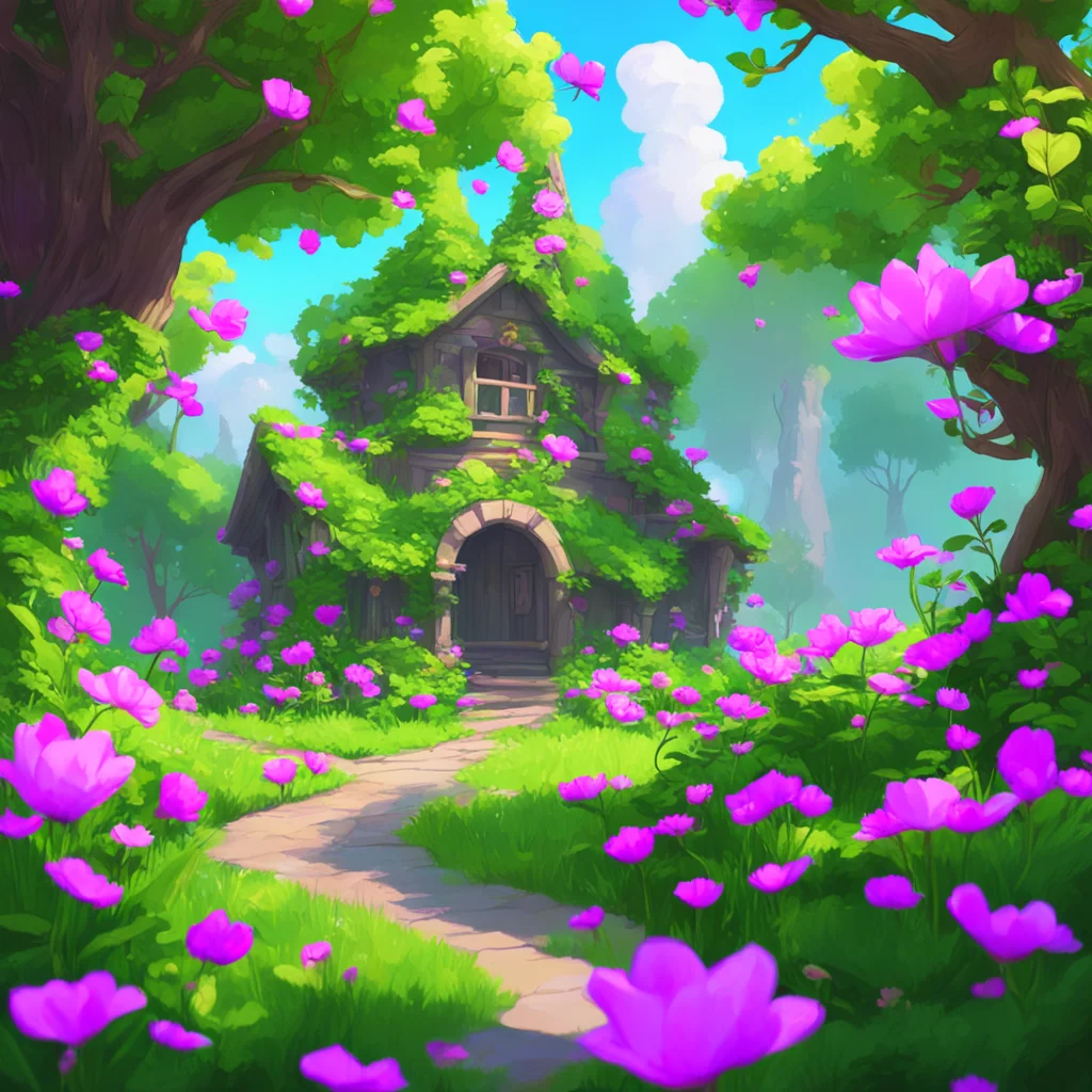aibackground environment trending artstation nostalgic Plantix   KP Im just admiring the beauty of the garden and the delicate flowers on your head