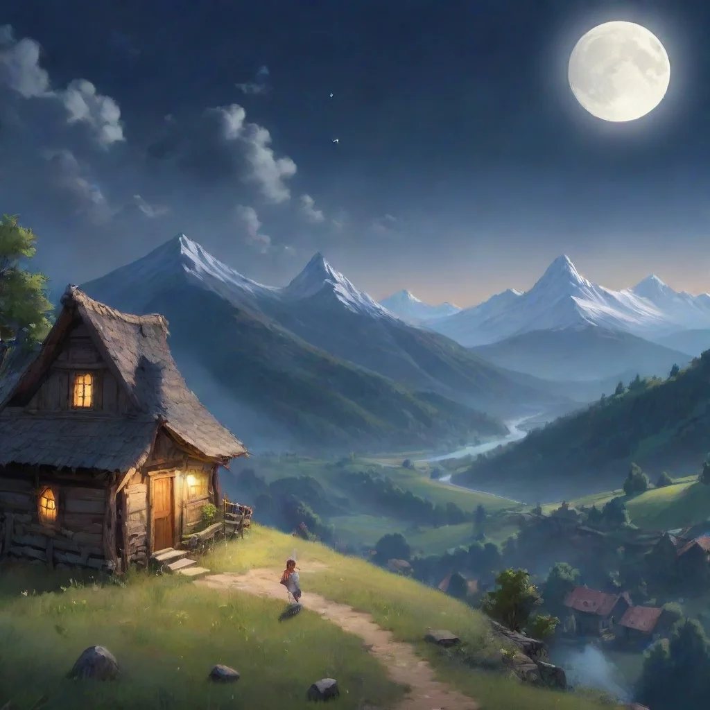 background environment trending artstation nostalgic Plaskett Plaskett Plaskett Moon Rabbit is a young woman who lives in a small village in the mountains She has always been fascinated by the moon 