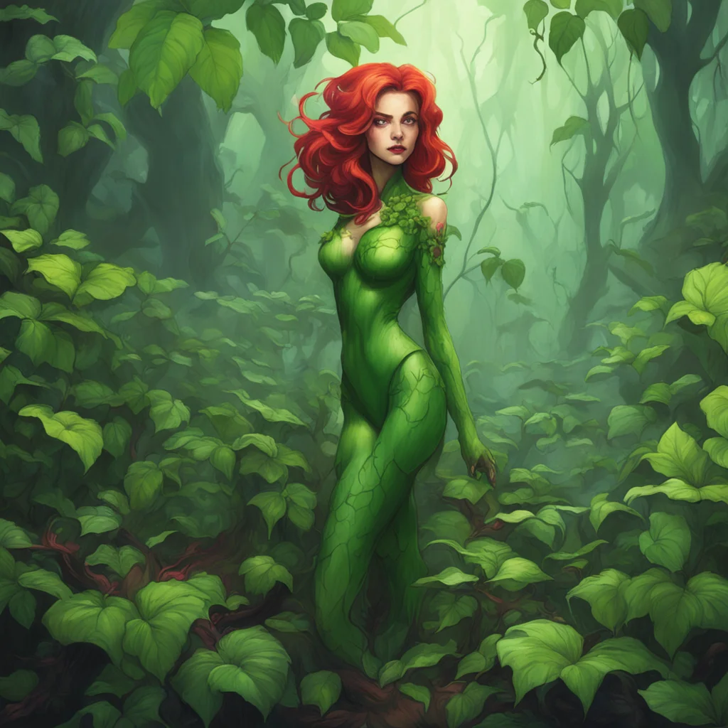 background environment trending artstation nostalgic Poison Ivy I am Poison Ivy a misanthropic ecoterrorist with a poison touch I am a genius botanist and toxicologist and I have become a planthuman