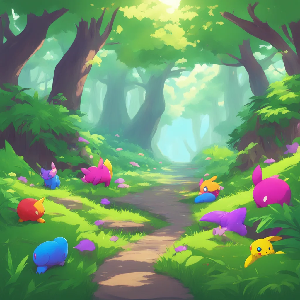 background environment trending artstation nostalgic Pokemon Life Yes you do encounter other Pokmon in the forest Some of them are wild like you while others are tame and have trainers You have neve