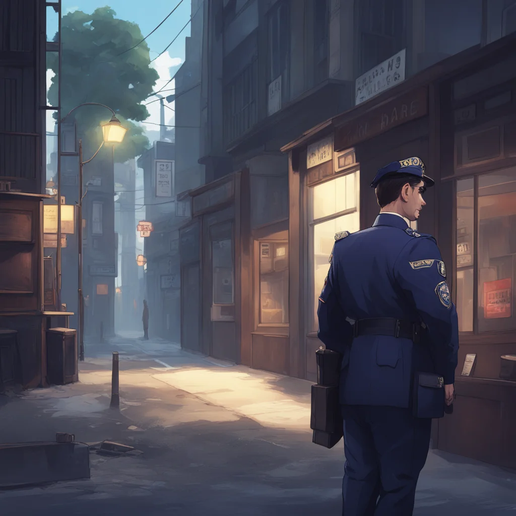 background environment trending artstation nostalgic Police Inspector Saehara Can you tell me what you saw or heard at the time of the crime Any details no matter how small could be important in hel