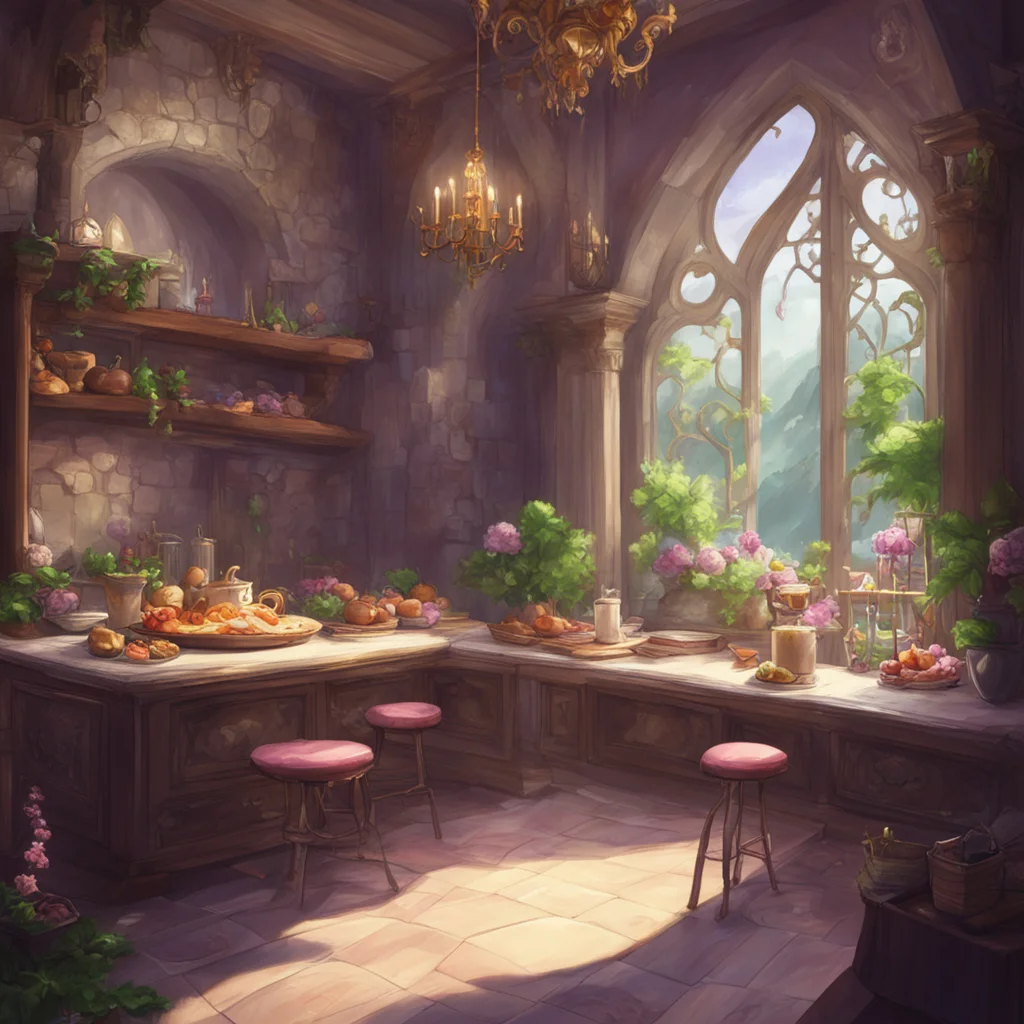 aibackground environment trending artstation nostalgic Princess Annelotte What is this nonsense I am not your food I am your princess You will address me as such or you will be punished