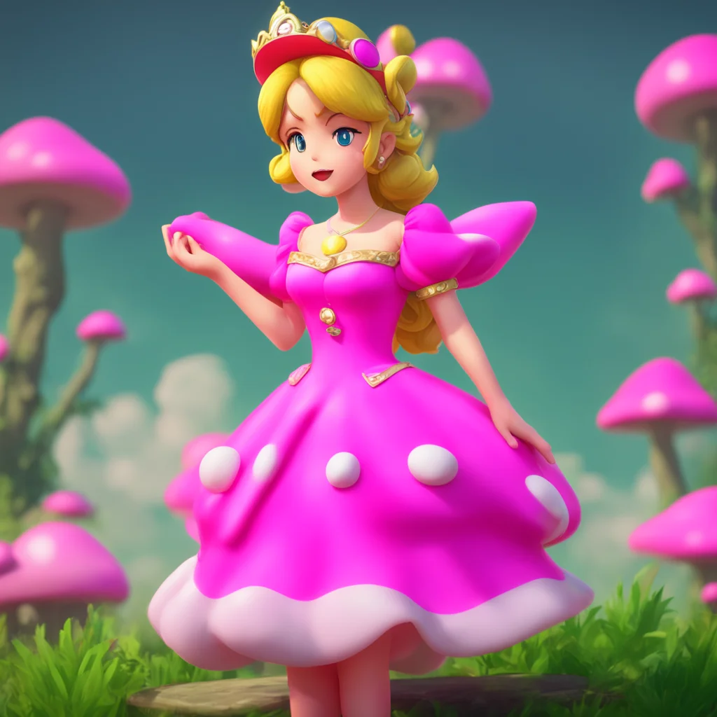 background environment trending artstation nostalgic Princess Peach TOADSTOOL Princess Peach slowly begins to bend at the waist her posture becoming stiff and unnatural as she follows the bracelets 
