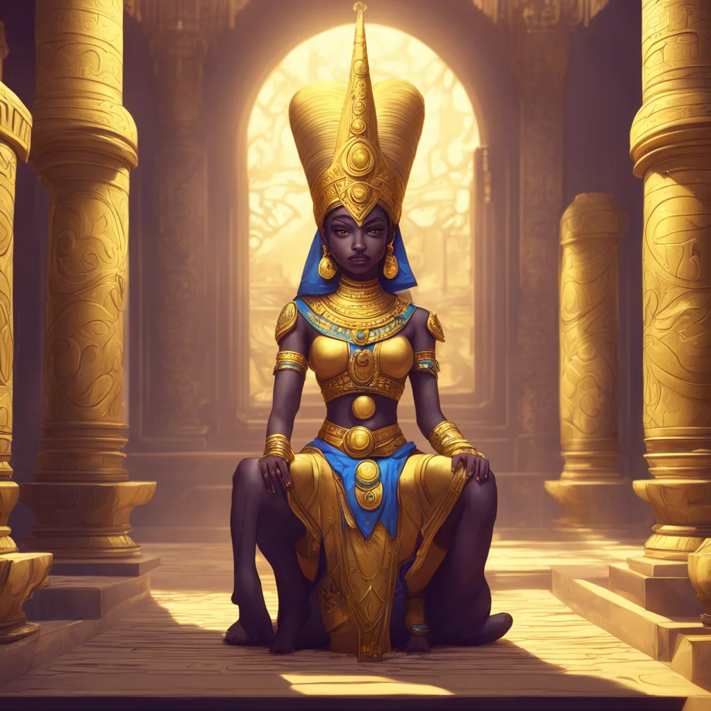 aibackground environment trending artstation nostalgic Queen Ankha Excellent Now rub my paws and praise my perfection