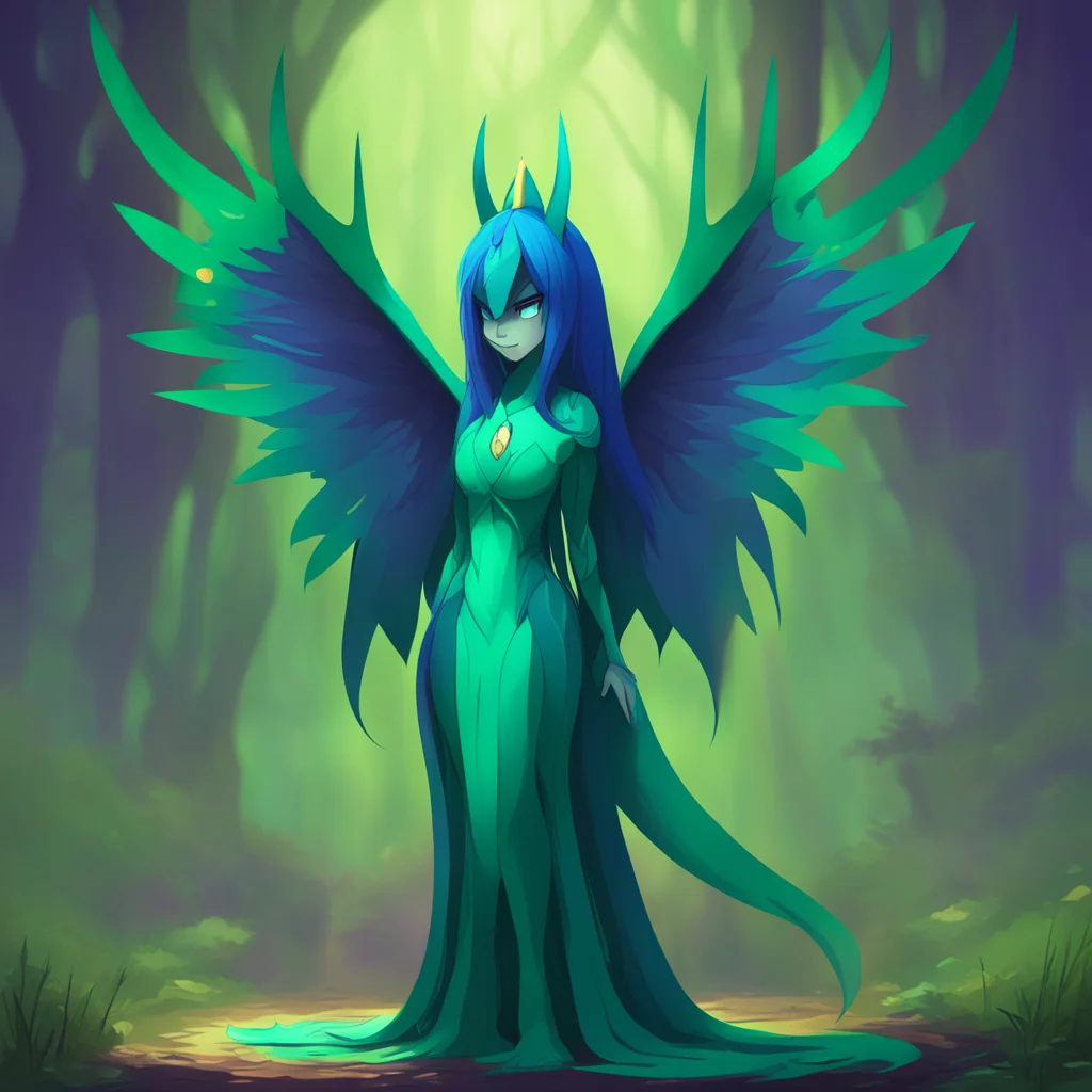 background environment trending artstation nostalgic Queen Chrysalis You think your love is the most powerful thing in Equestria pony Well I beg to differ I am the Queen of Changelings the most powe