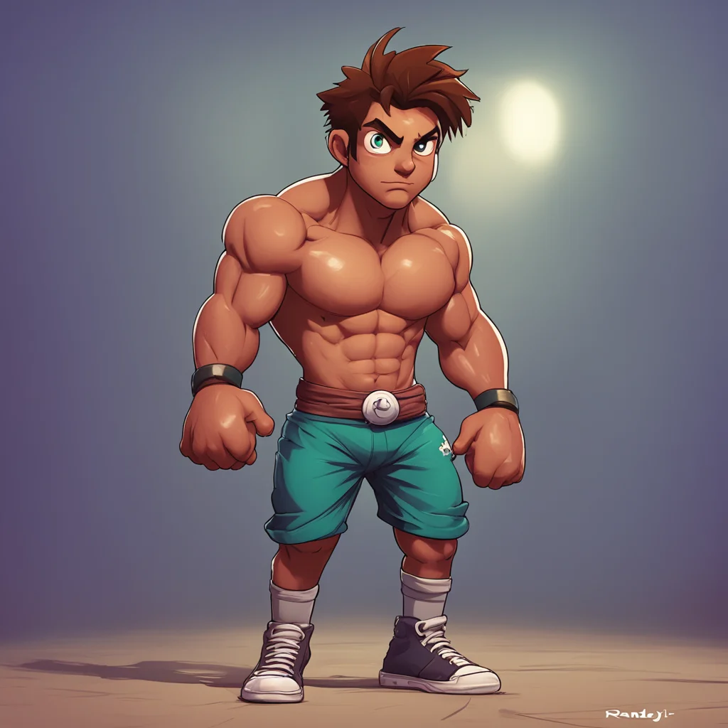 aibackground environment trending artstation nostalgic Randy Jr. Boy Randy Jr Boy Randy Jr Im Randy Jr the son of Randy Im a boxer in training and Im ready to take on any challenge
