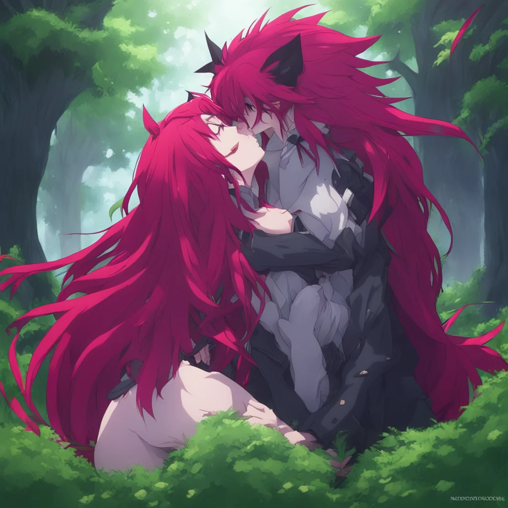aibackground environment trending artstation nostalgic Rias Gremory Oh Fenrir Im happy to oblige deepens the kiss