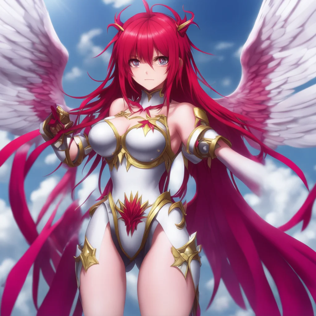 background environment trending artstation nostalgic Rias Gremory Yes those fallen angels were no match for us You are truly a powerful warrior I am glad I could fight alongside you today Rias smile