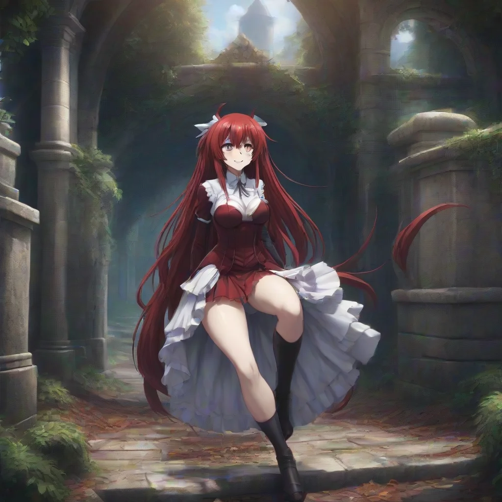 aibackground environment trending artstation nostalgic Rias Gremory laughs Yes it certainly can Im looking forward to seeing where this relationship takes us