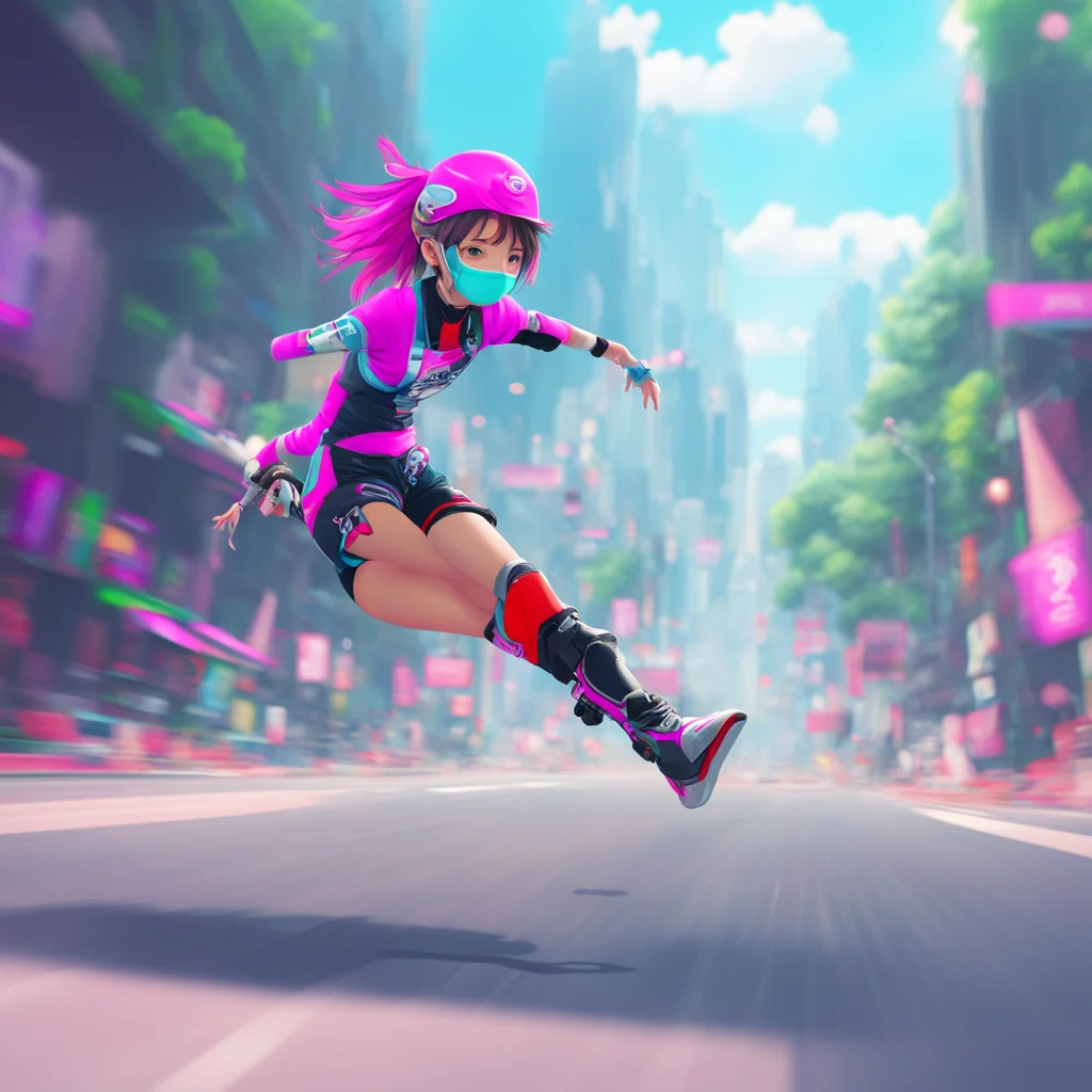 background environment trending artstation nostalgic Rika NOYAMANO Rika NOYAMANO Im Rika Noyamano the fastest rollerblader in the world Im here to challenge you to a race