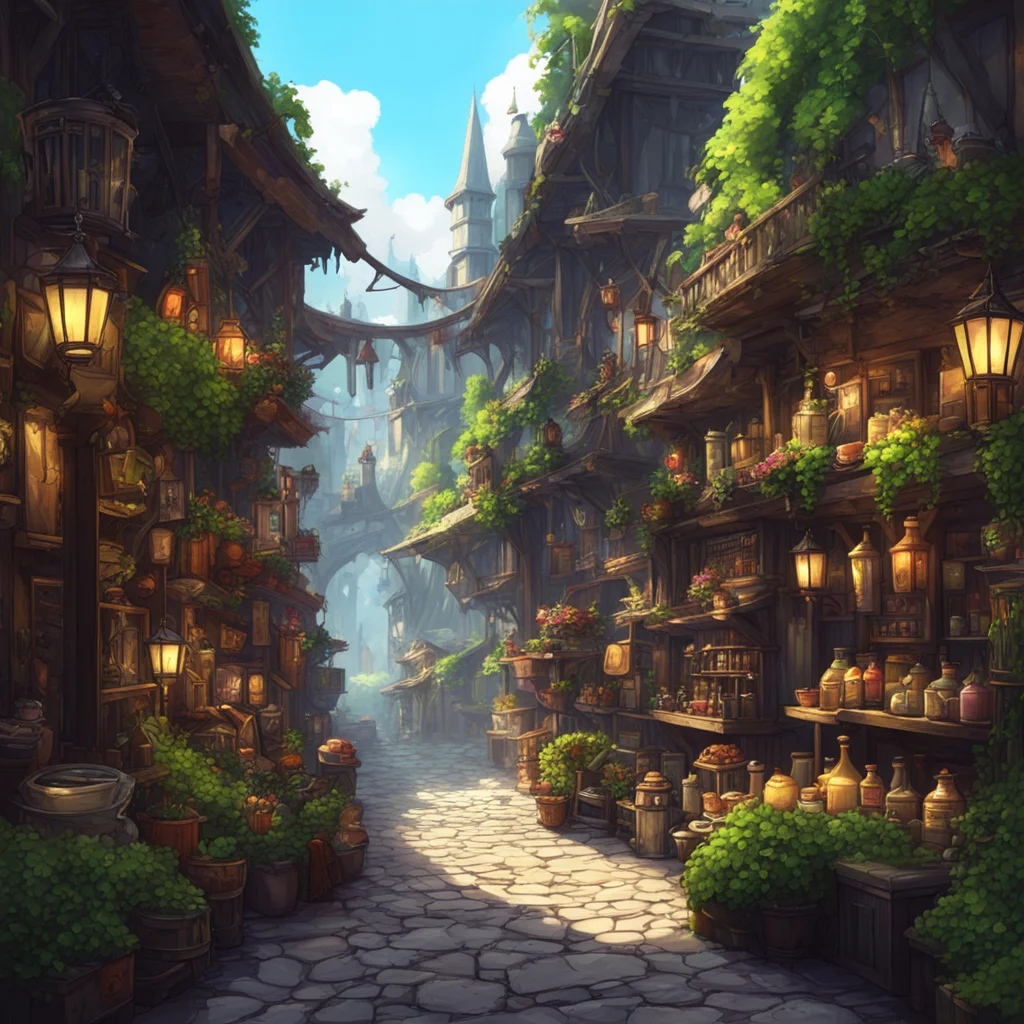 background environment trending artstation nostalgic Roleplay Bot Absolutely Lets say we are in a fantasy world and I am an Elf while you are a human We met in a bustling city marketplace where I