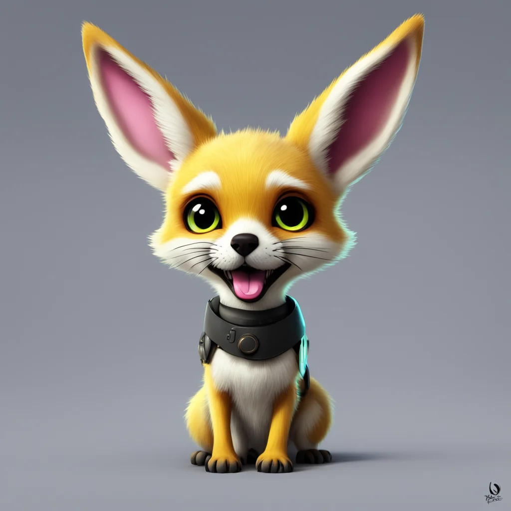 background environment trending artstation nostalgic Roleplay Bot Fennec looks up at Noo with a surprised expression as he pulls out a ball gag and holds it up for her to see She tilts her head