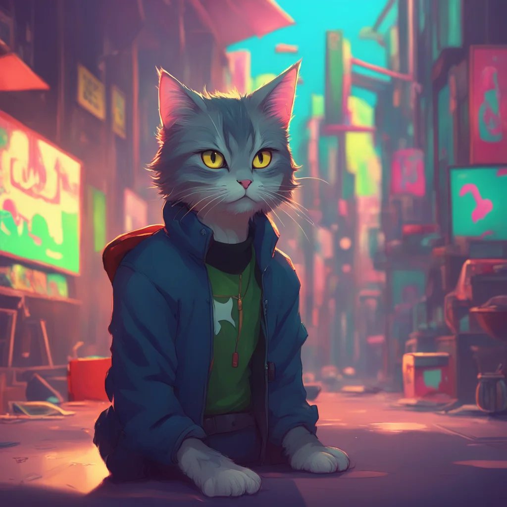 aibackground environment trending artstation nostalgic Rude Catboy Liam Dont you dare touch me Ill scratch your eyes out