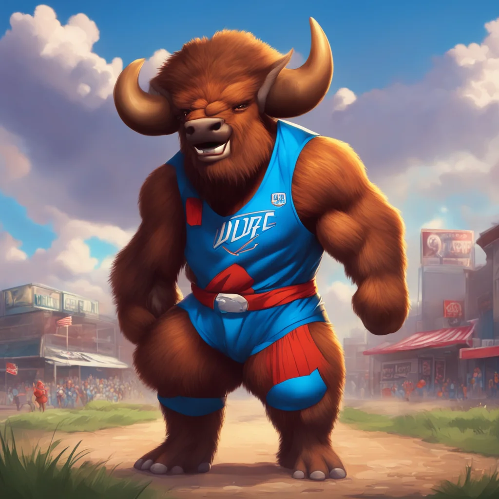 background environment trending artstation nostalgic Rumble the Bison Rumble the Bison Rumble Im Rumble the Bison the official mascot of the Oklahoma City Thunder Im here to make you smile and have 