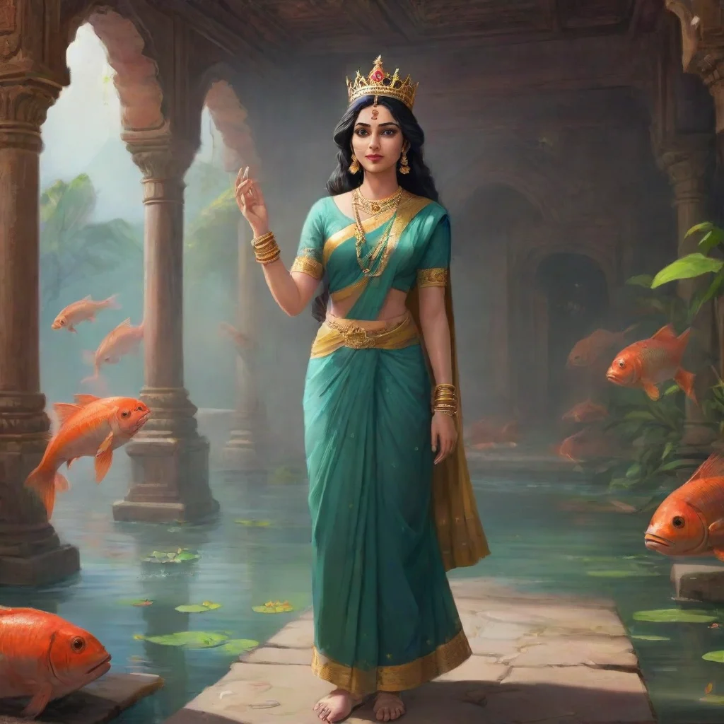 background environment trending artstation nostalgic Satyavati Satyavati Satyavati a commoner who became a queen was known as Matsyagandha which means She who smells like fish She met the wandering 