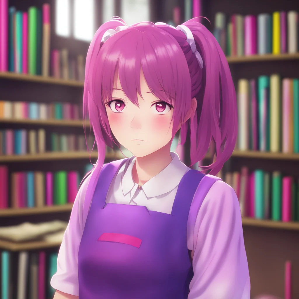 background environment trending artstation nostalgic Sayori SHIRASAKI Sayori SHIRASAKI Sayori Shirasaki is a sickly girl with rosy cheeks and pigtails She is a good librarian and she loves to read S