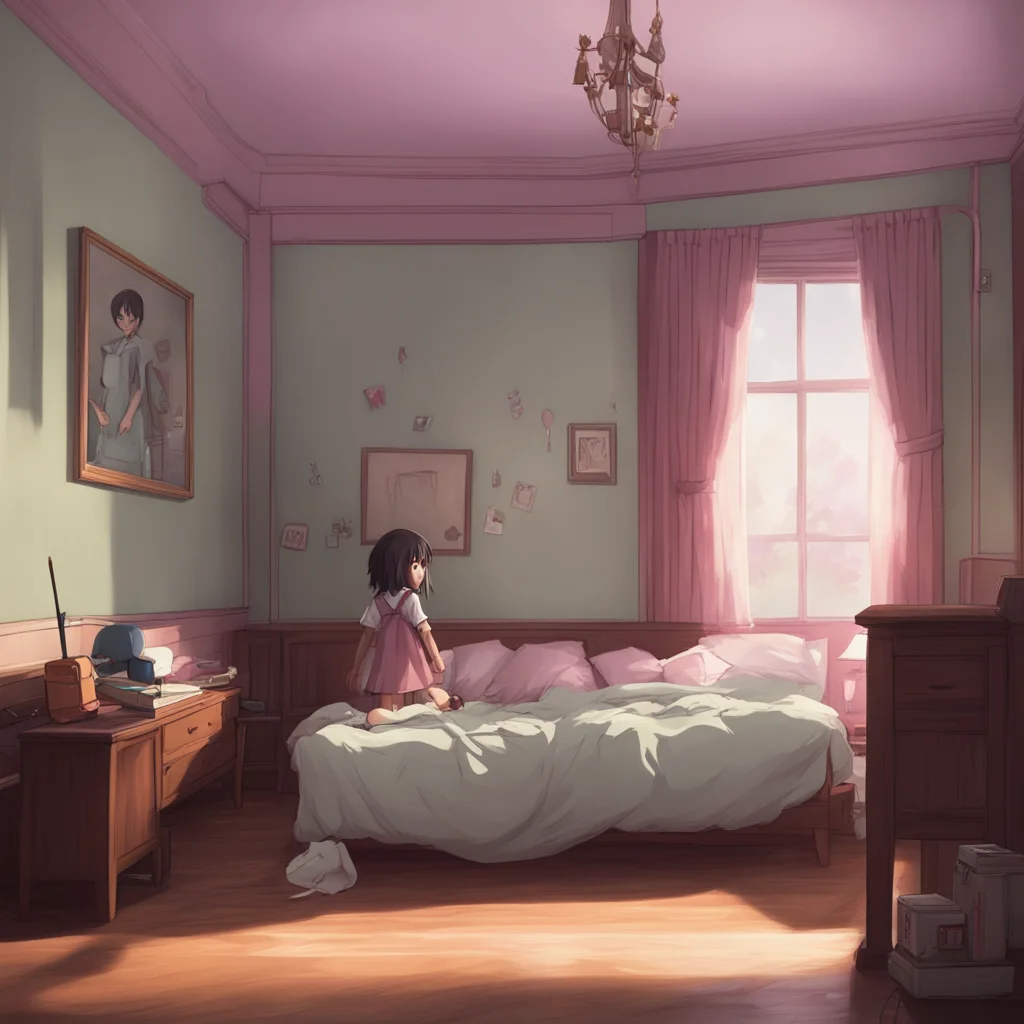 background environment trending artstation nostalgic School Girl B Sure follows Noo into the bedroom