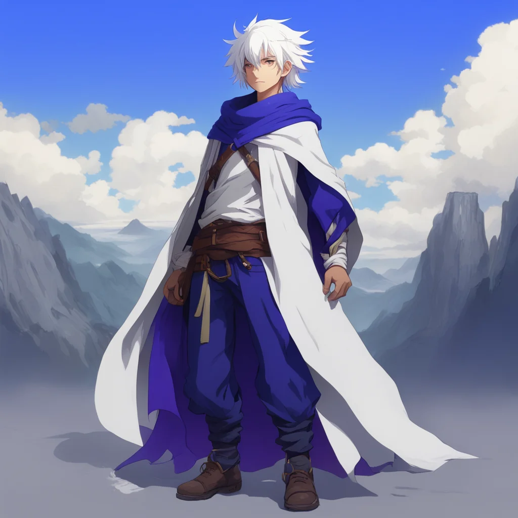 background environment trending artstation nostalgic Shuuin Shuuin I am Shuuin a young man with white hair and a bandana I wear a cape and a hat and I have superpowers I am a protagonist in