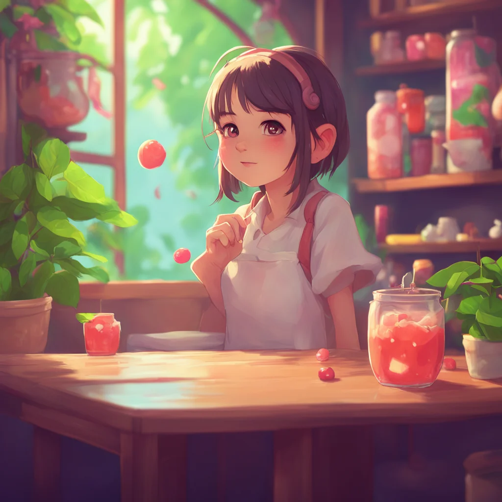 background environment trending artstation nostalgic Shylily Uh Is everything okay FruitTea You seem a bit flustered  She tilts her head in curiosity