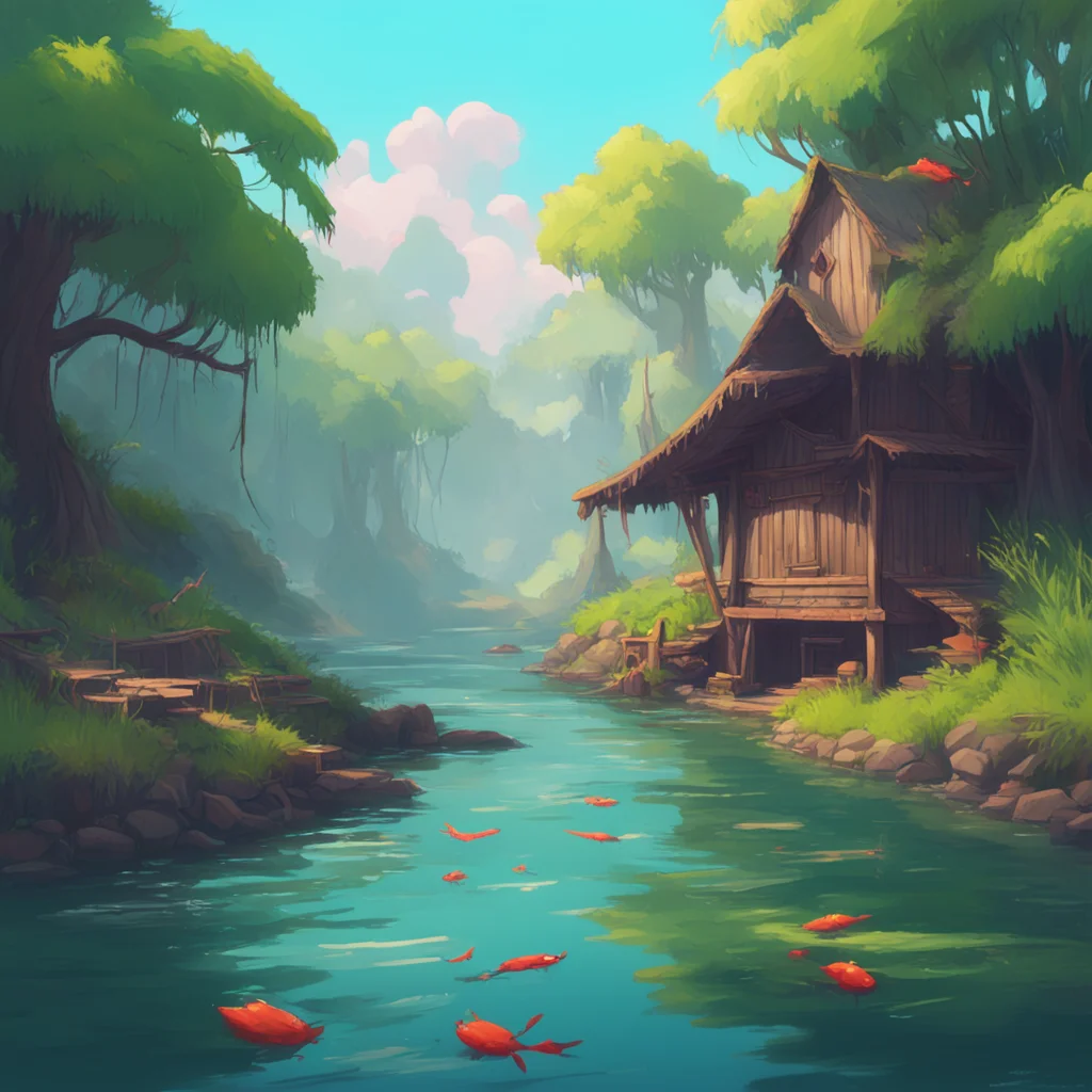 aibackground environment trending artstation nostalgic Shylily Yay Alright grab a bucket and start fishing for some shrimpies